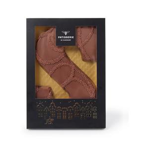Patisserie de Bijenkorf Chocoladeletter S Melk met creme brulee vulling