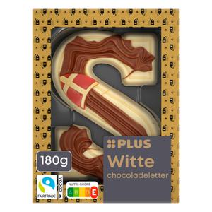PLUS Chocoladeletter Wit Swirl