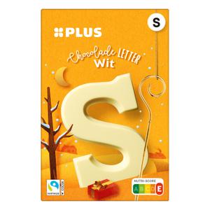 PLUS Chocoladeletter Wit