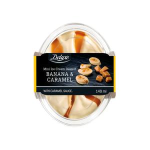 Deluxe Luxe mini ijsdessert banaan karamel
