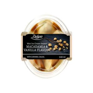 Deluxe Luxe mini ijsdessert macadamia vanille