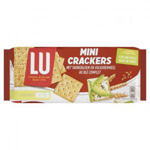 LU Mini crackers tarwebloem en volkorenmeel