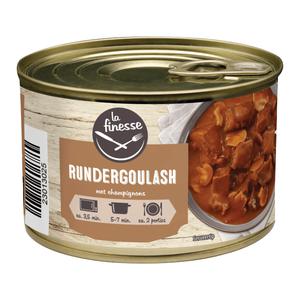 La Finesse Rundergoulash met champignons
