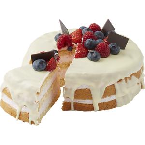 PLUS Witte chocolade taart met framboos