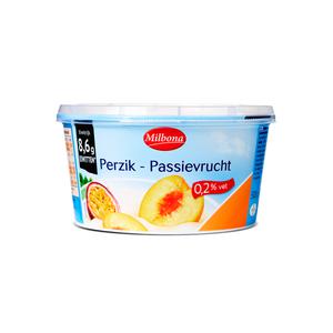 Milbona Magere kwark perzik-passievrucht