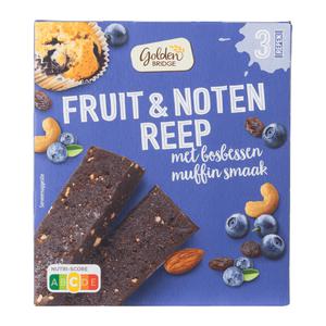 Golden Bridge Fruit- & notenrepen bosbessenmuffin