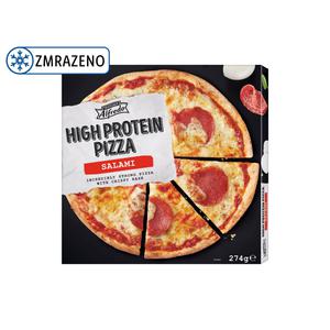 Alfredo high protein pizza salami