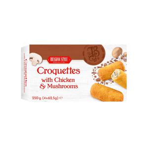 Belgian Style Kroketten met kip en paddenstoelen