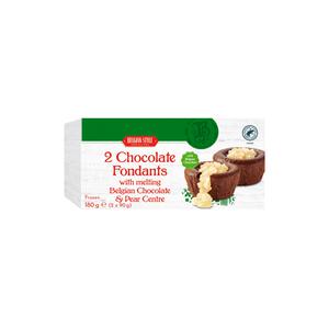 Belgian Style Chocolade-moelleux met peer