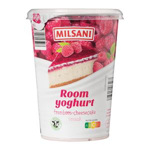Milsani Milde roomyoghurt framboos-cheesecake