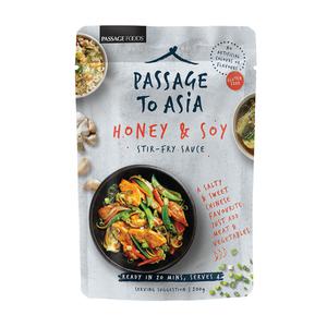Passage to Asia Woksaus honing-soja