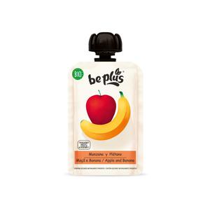 BePlus Knijpfruit Appel & Banaan Biologisch - Glutenvrij