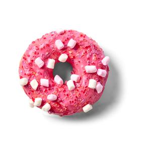 Lidl Aardbei donut met marshmallows