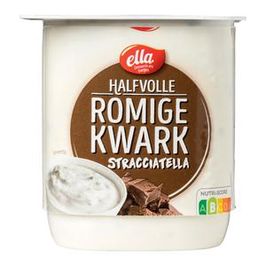 Halfvolle romige kwark stracciatella
