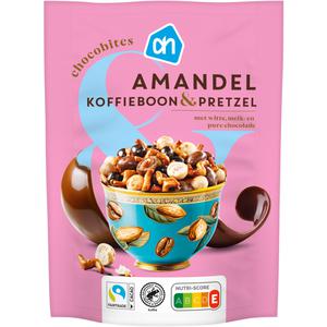 AH Chocobites amandel koffieboon & pretzel