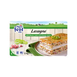 Alpenfest Alpenlasagne met ham, prei en kaassaus