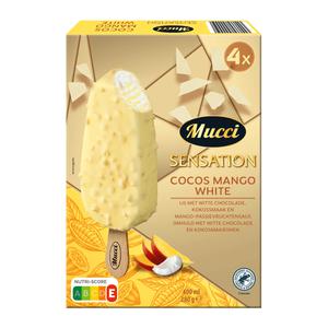 Mucci Sensation ijs cocos mango white