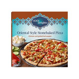 1001 Delights Steenovenpizza orientaals kip met paprika