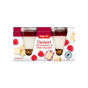 Belgian Style Dessertglaasjes framboos witte chocola