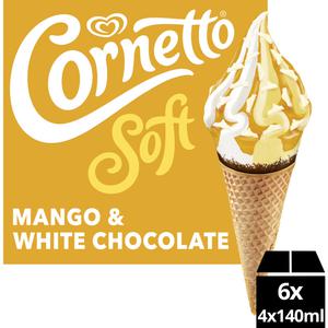 Cornetto Soft mango & white chocolate
