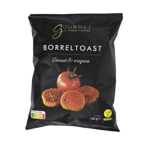 Gourmet Borreltoast tomaat & oregano