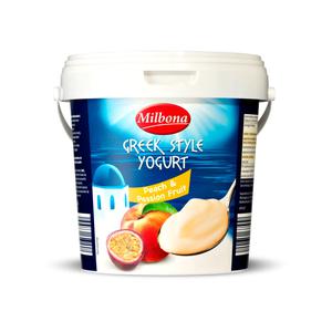 Milbona Vruchtenyoghurt Griekse stijl perzik & passievrucht