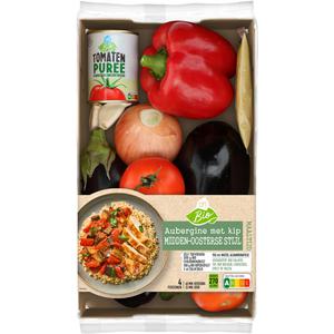 AH Biologisch Aubergine kip Midden-Oosterse verspakket