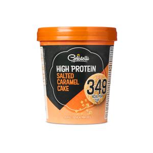 Gelatelli IJsbeker proteine salted caramel cake
