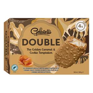 Gelatelli Double ijs caramel & cookie temptation