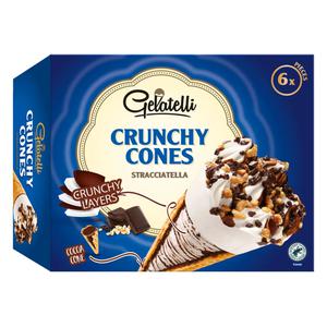 Gelatelli Crunchy wafelhoorntjes stracciatella
