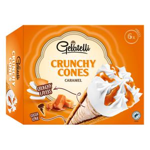 Gelatelli Crunchy wafelhoorntjes karamel
