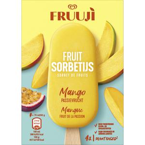 Fruuji Sorbetijs mango passievrucht