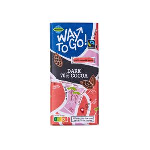 Way to go! Chocoladereep puur 70% cacao
