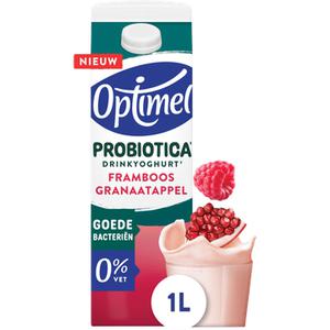 Optimel Probiotica Drinkyoghurt Framboos Granaatappel 0% Vet