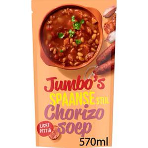 Jumbo's Spaanse Stijl Chorizo Soep