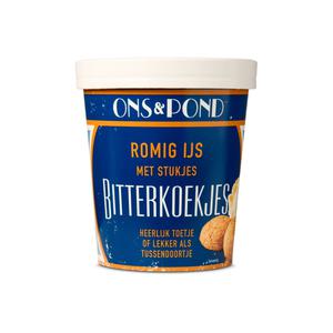 Ons & Pond Bitterkoekjesijs