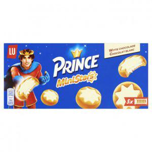 Prince Ministars koekjes met witte chocolade