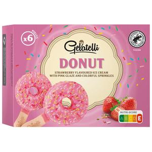 Gelatelli Donutijsjes aardbei