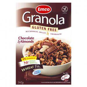 Emco Granola chocolade-amandel glutenvrij