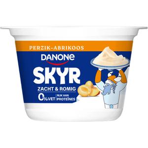 Danone Skyr perzik abrikoos high protein 0%vet