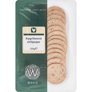 Wahid Kipgrillworst plakjes chilipeper