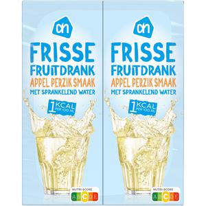AH Frisse fruitdrank appel-perzik 1kcal
