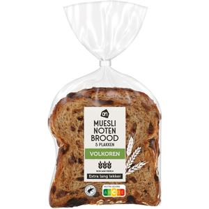AH Volkoren muesli notenbrood plakken