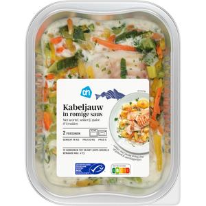 AH Kabeljauw in romige saus