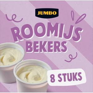 Jumbo Roomijs Bekers 8 Stuks