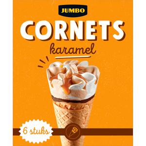 Jumbo Cornets Karamel 6 Stuks