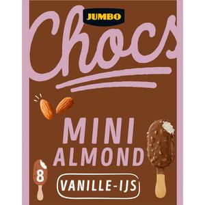 Jumbo Chocs Mini Almond Vanille-IJs 8 Stuks 304 g