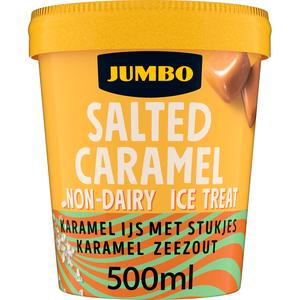 Jumbo Karamelijs met Stukjes Karamel Zeezout 325 g