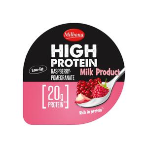 Milbona High Protein dessert framboos-granaatappel