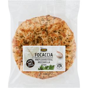 Jumbo Focaccia Knoflookboter & Mozzarella 2 Stuks 240 g
